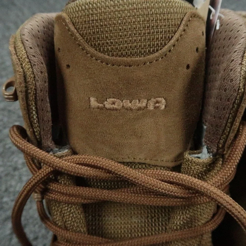 Lowa Boots Mens 12 Coyote Brown Zephyr GTX Mid TF Gore Tex Hiking Task Force